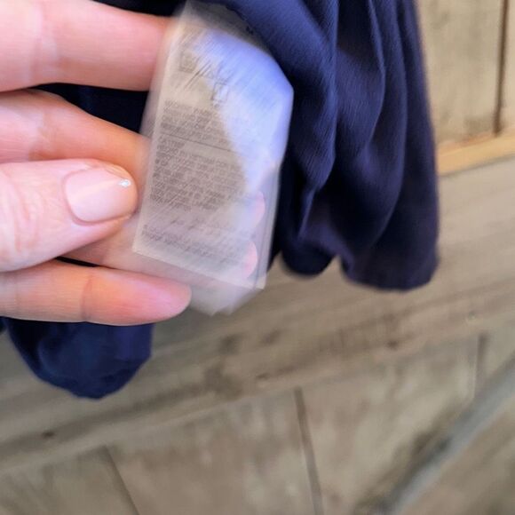 Old Navy Blue Dress Tunic Plissse Pleat - Picture 10 of 10